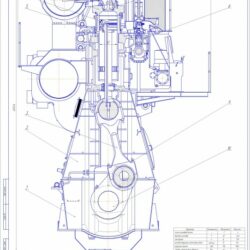 Дизельный двигатель 4ДКРН 42/136