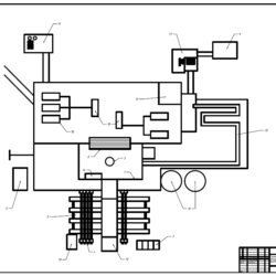 Схема расположения оборудования буровой установки