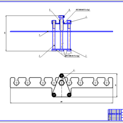 Приспособление для одновременного сжатия пружин клапанов двигателя ЗиЛ-130