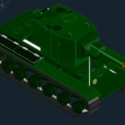 Танк КВ-2 3D Модель