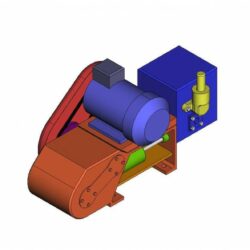 Габаритная 3D модель агрегата насосного АН 2-16