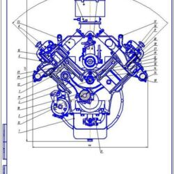 Проектирование двигателя на шасси автомобиля КрАЗ-256Б