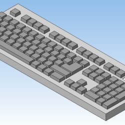 Клавиатура 3d модель