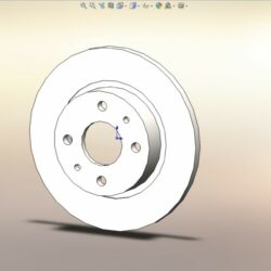 3D модель тормозного диска ВАЗ 2108-09