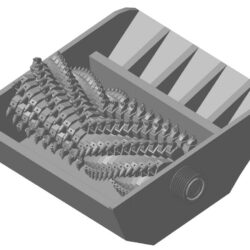 3D сборка рабочего оборудования холодного ресайклера (рециклера)