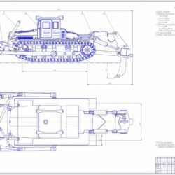 Бульдозер-рыхлитель на базе трактора ДЭТ-250
