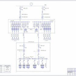 Схема электроснабжения компрессорной станции 220/6/0,4 кВ