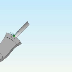 3D модель лопатки компрессора двигателя АЛ-7