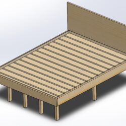 Кровать деревянная 1500х2000