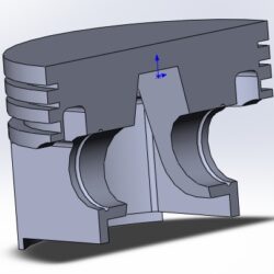 Поршень 3D модель (прототип Audi)