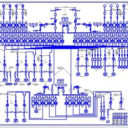 Однолинейная схема электроснабжения завода черной металлургии