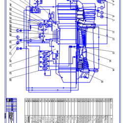 Принципиальная система смазки и суфлирования двигателя Д-30