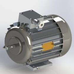 Асинхронный электродвигатель 3D model