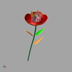 3D модель Inventor цветок