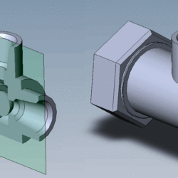 Клапан переливной 3D модель