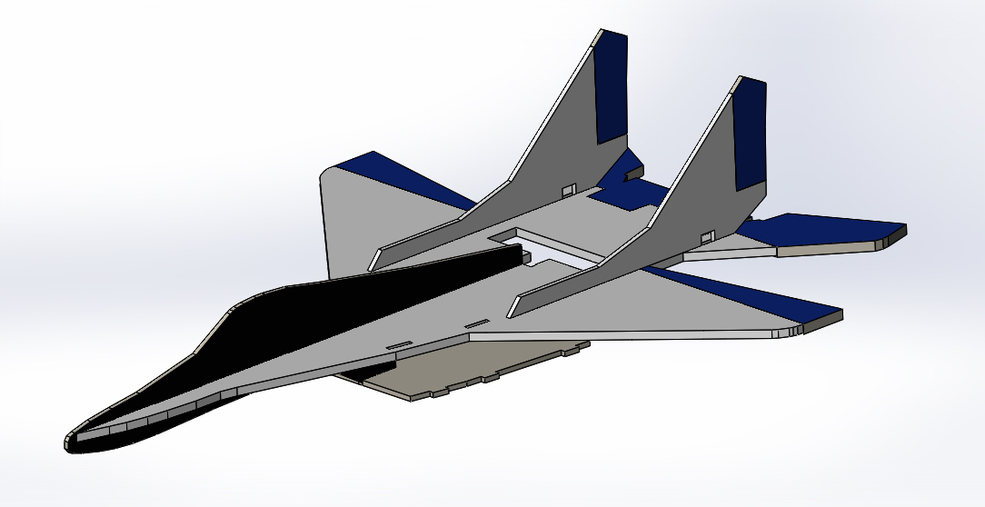 Сборная бумажная модель МиГ-29 пилотажной группы «Стрижи» - летающая модель (Ojimak)