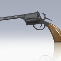3D модель револьвера