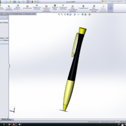 3Dмодель ручки паркер