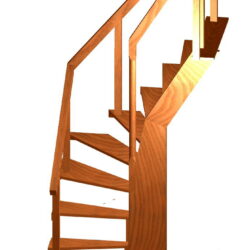 Компактная лестница для дачи