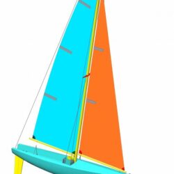 Радиоуправляемая модель яхты класса 1М
