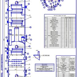 Ректификационная колонна на установке термического крекинга