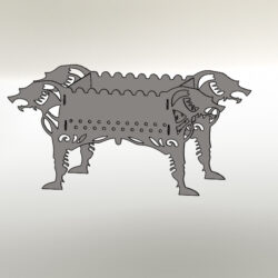 Дизайнерский мангал 3D "Собака"