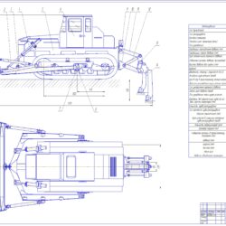 Расчет параметров бульдозера на базе трактора класса 25 т (ДЗ-158УХЛ​​)