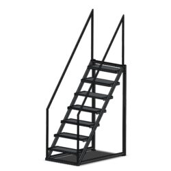 3D модель железной лестницы 2м