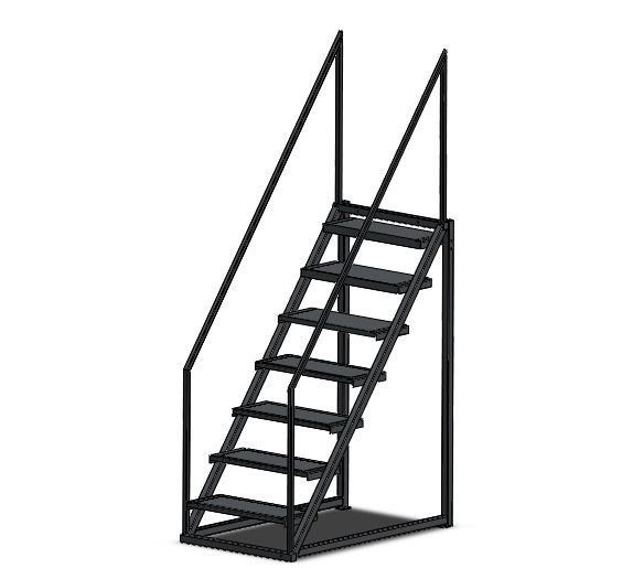 конструктор металлической лестницы