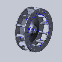 Ротор мельницы-вентилятора МВ 3300