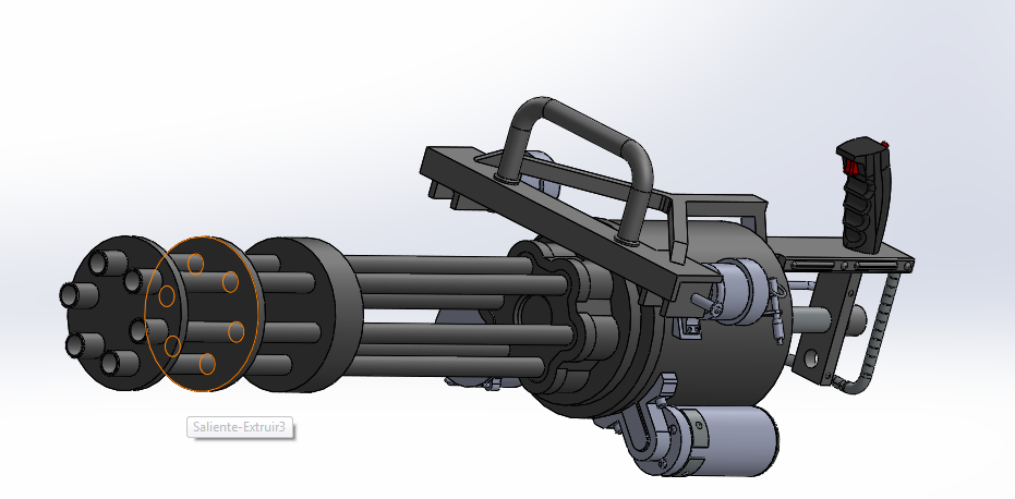 3D Модель минигана (англ.Minigun) - название семейства многоствольных скоро...
