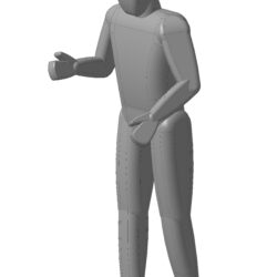 3D модель человека для компоновки различных технологических линий