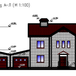 Жилой дом из мелкоразмерных элементов 2 этажа