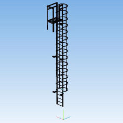 Лестница вертикальная высотой  8,25 м