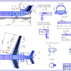 Конструирование лонжерона и панели крыла, системы крепления двигателя и управления КВ среднемагистрального пассажирского самолета