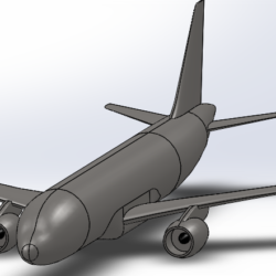 3D модель самолета Airbus A320