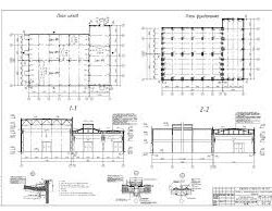 Расчет,схема располодение элементов фундамента одноэтажного промышленного здания