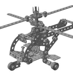 Вертолёт. Детский конструктор 3D
