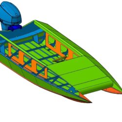 3D модель катамарана класса SC-500