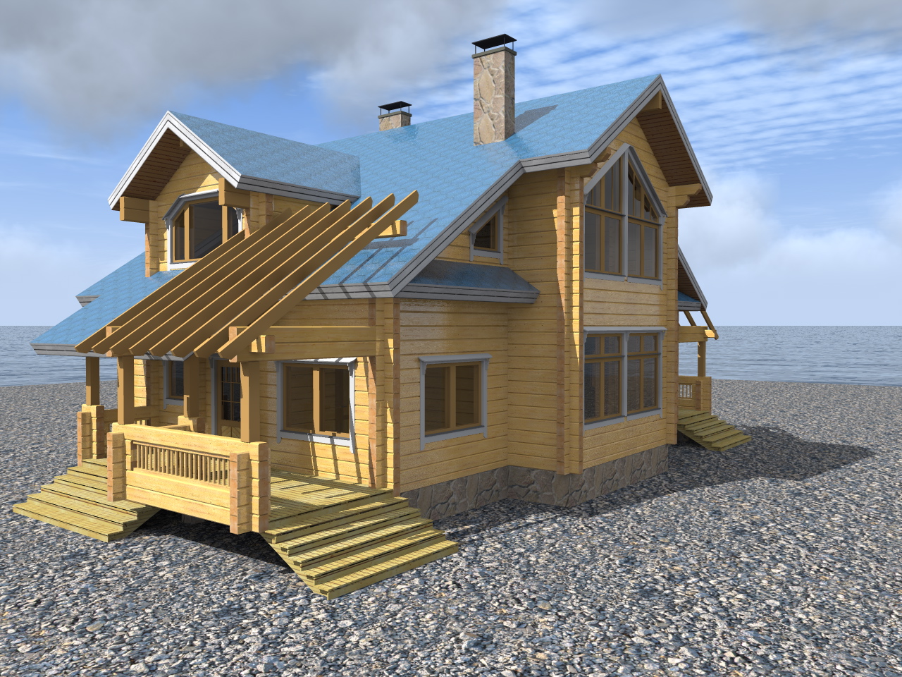 Проект деревянного дома проект 3