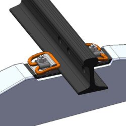 Рельсовое скрепление промежуточное клеммно-нажимное КН-65, 3D