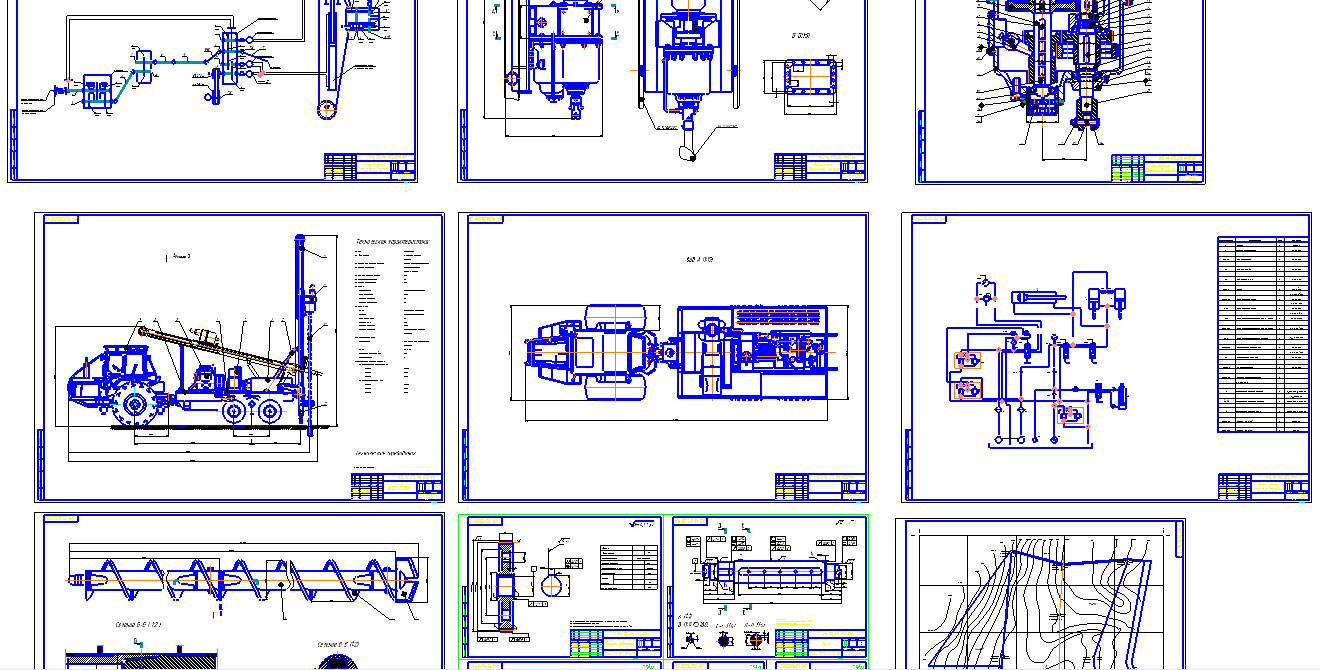Чертежи гидравлической буровой установки