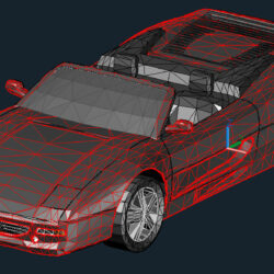 3D модель Ferrari Testarossa F512M