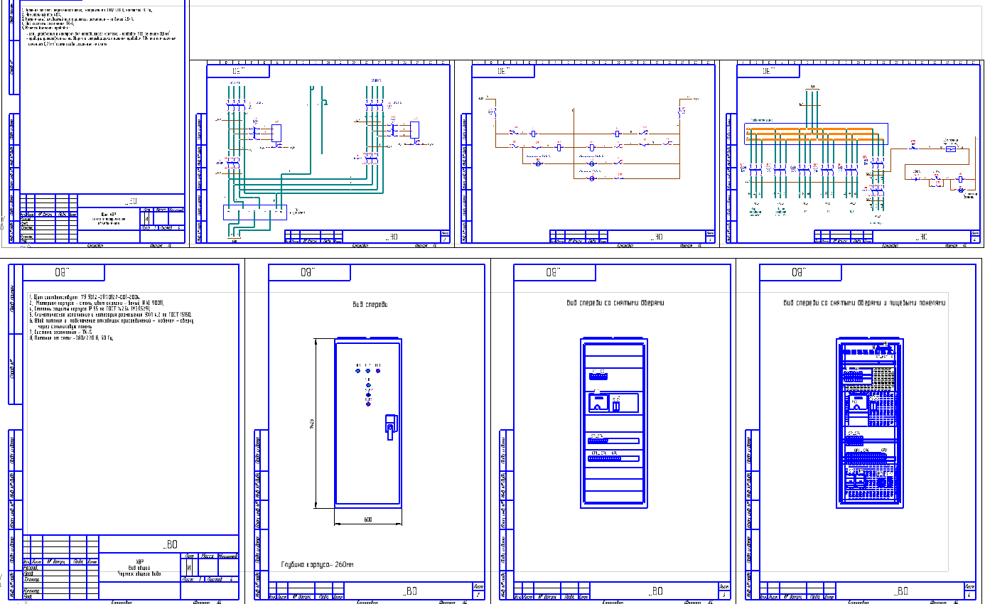 проектирование шкафов автоматики и кип