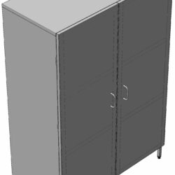 Шкаф кухонный металлический ШК-1