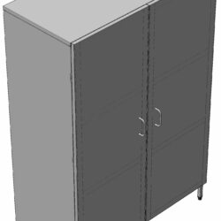 Шкаф кухонный металлический для хлеба ШК-1-01