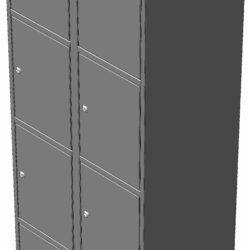 Шкаф для раздевалок металлический ШРМ-700-8