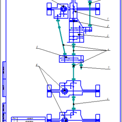 Кинематическая схема трансмиссии ЗИЛ-131Н