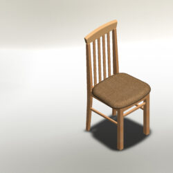 3D сборка стула с мягким сидением
