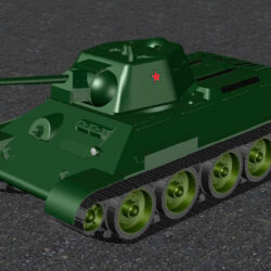3D модель танка Т-34